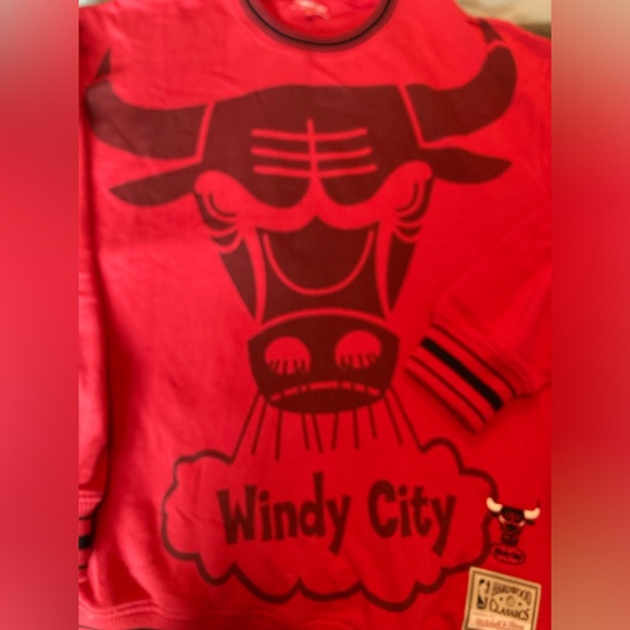 Chicago bulls Windy City Mitchell & ness crew neck - Picture 4 of 6